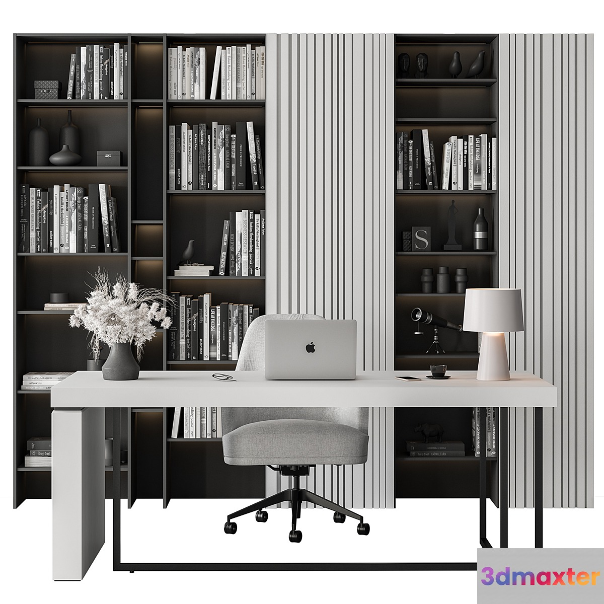 Boss Desk - Office Furniture 445 3D Max