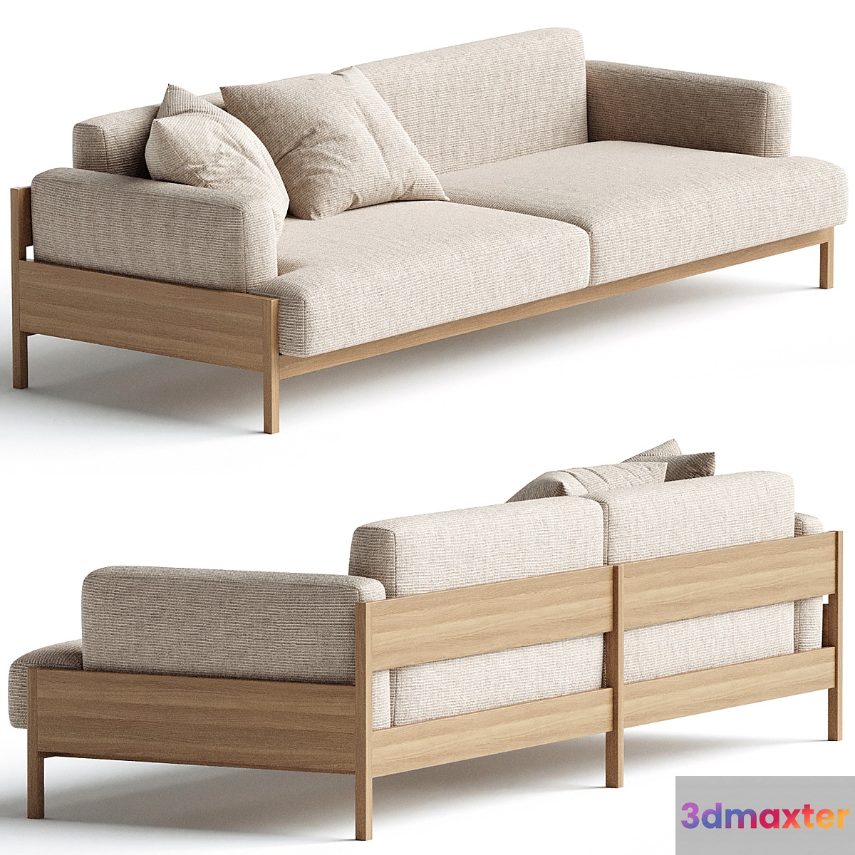 Kinuta Sofa 3 Seater A S01 3D Max