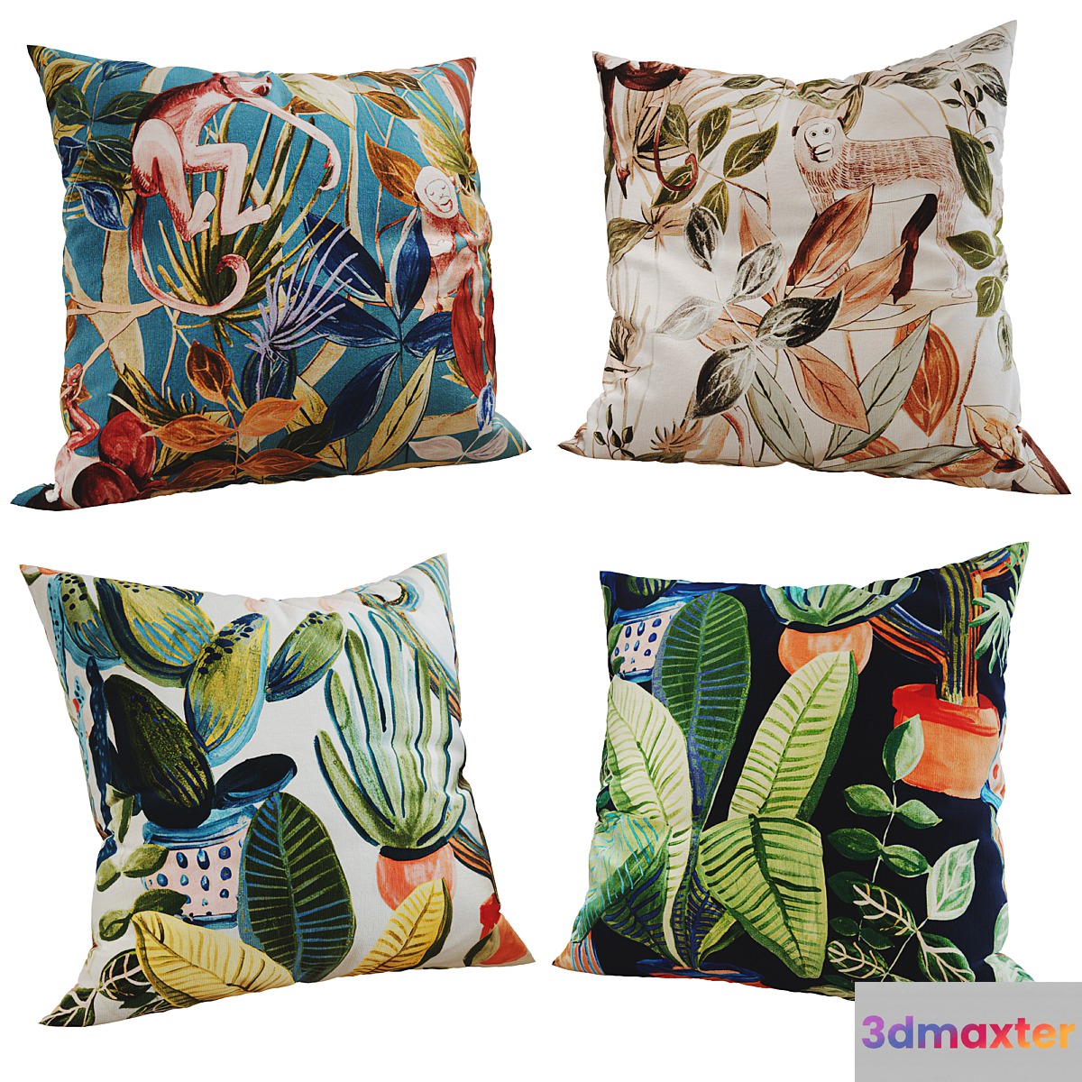 Decorative pillows set 171 3D Max