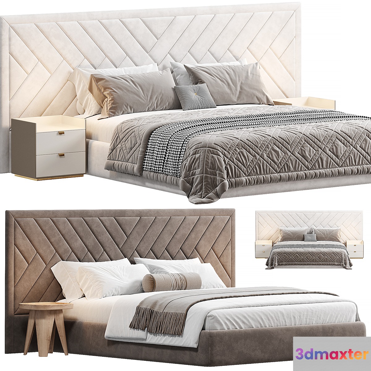Toronto bed by Sensorsleep 3D Max
