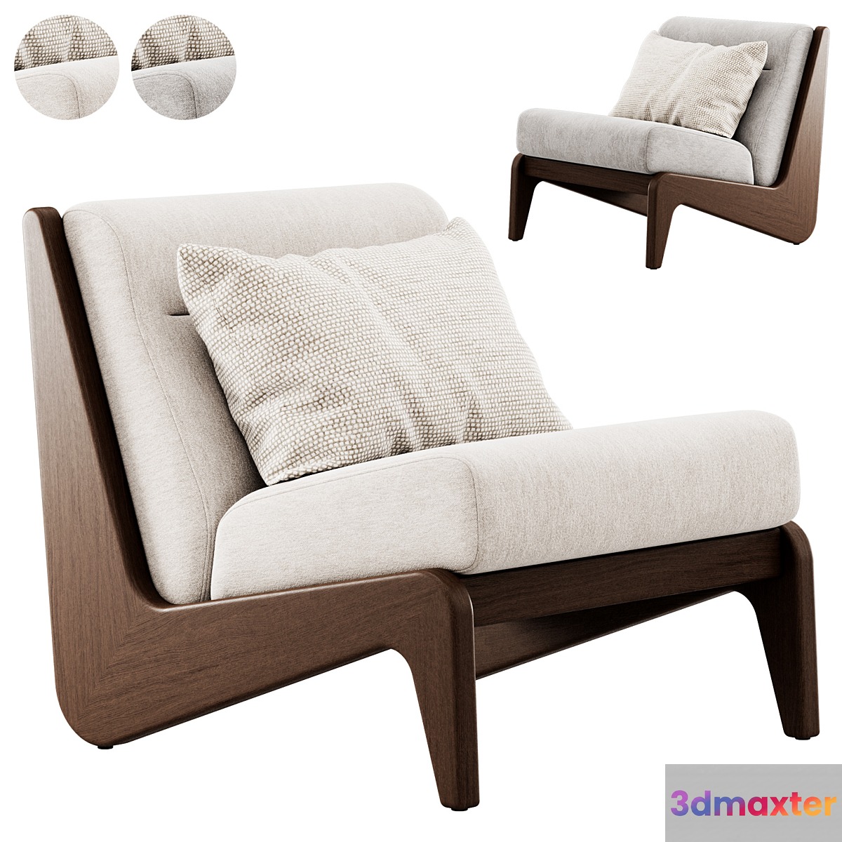 Wooden armchair Fletcher by Soho Home - No.2