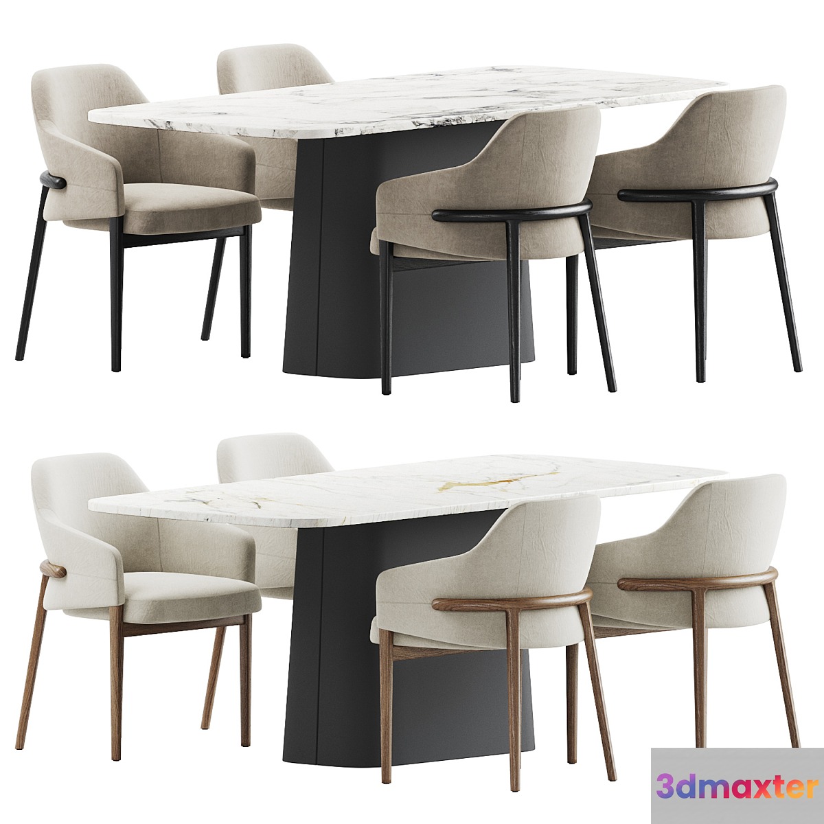 Dining Set 17 3D Max