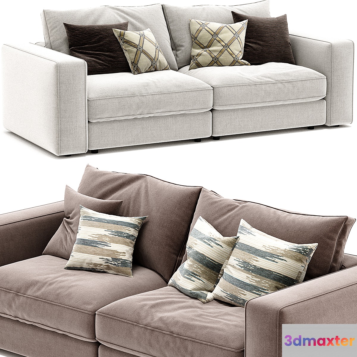 Blanche Soho Sofa 3D Max