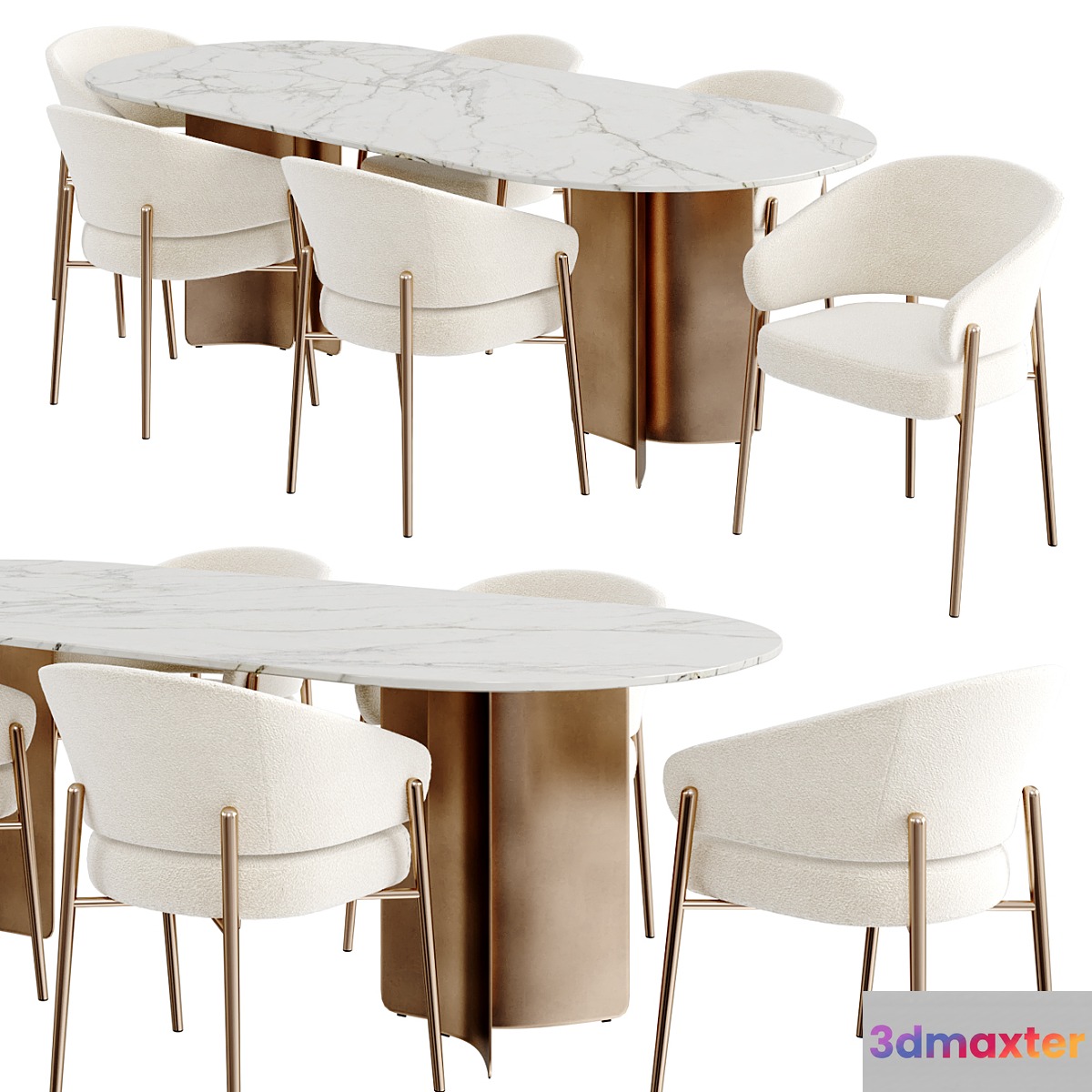 Dinning Set 97 3D Max