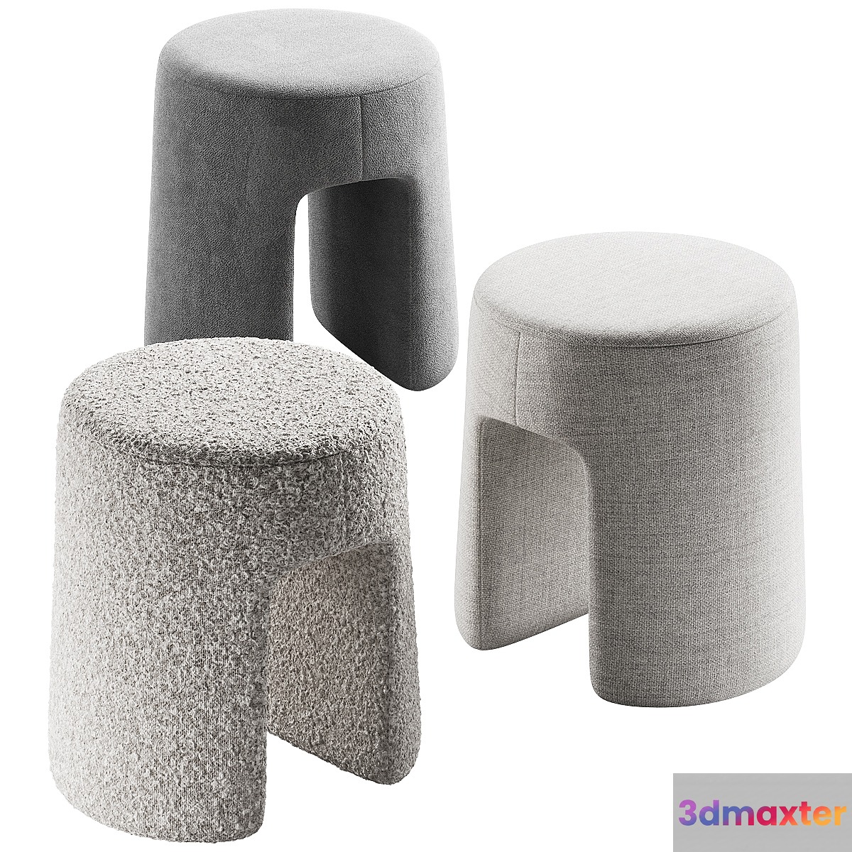 285 Fredericia Sequoia Pouf By Space Copenhagen 00 3D Max