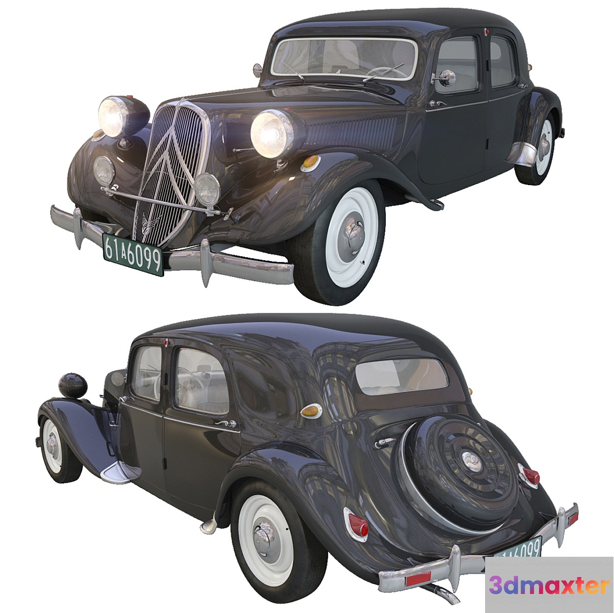 Citroen Traction Avant 3D Max