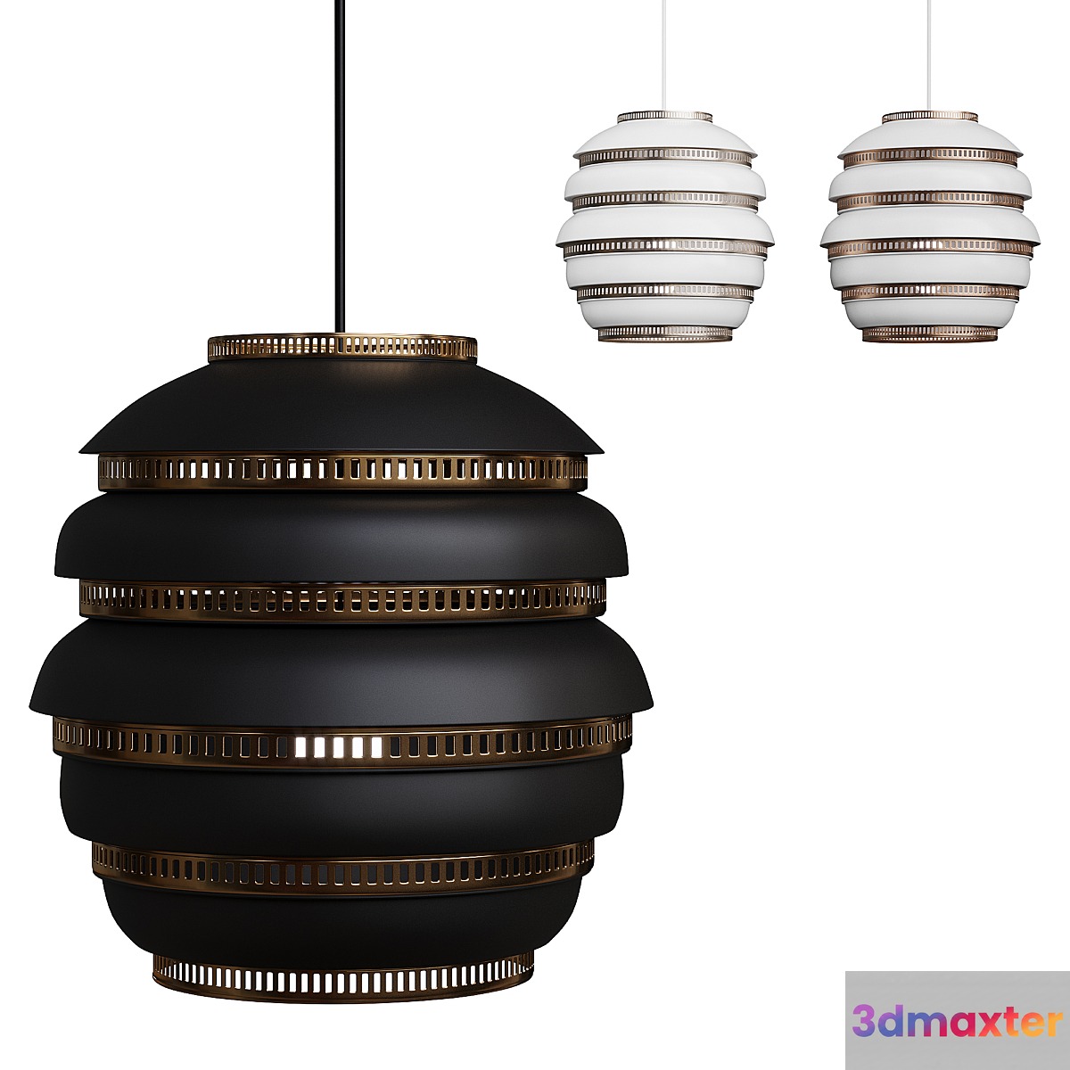 A331 Beehive Pendant Light 3D Max
