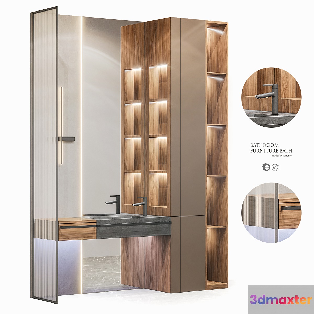 Bathroom furniture set 56