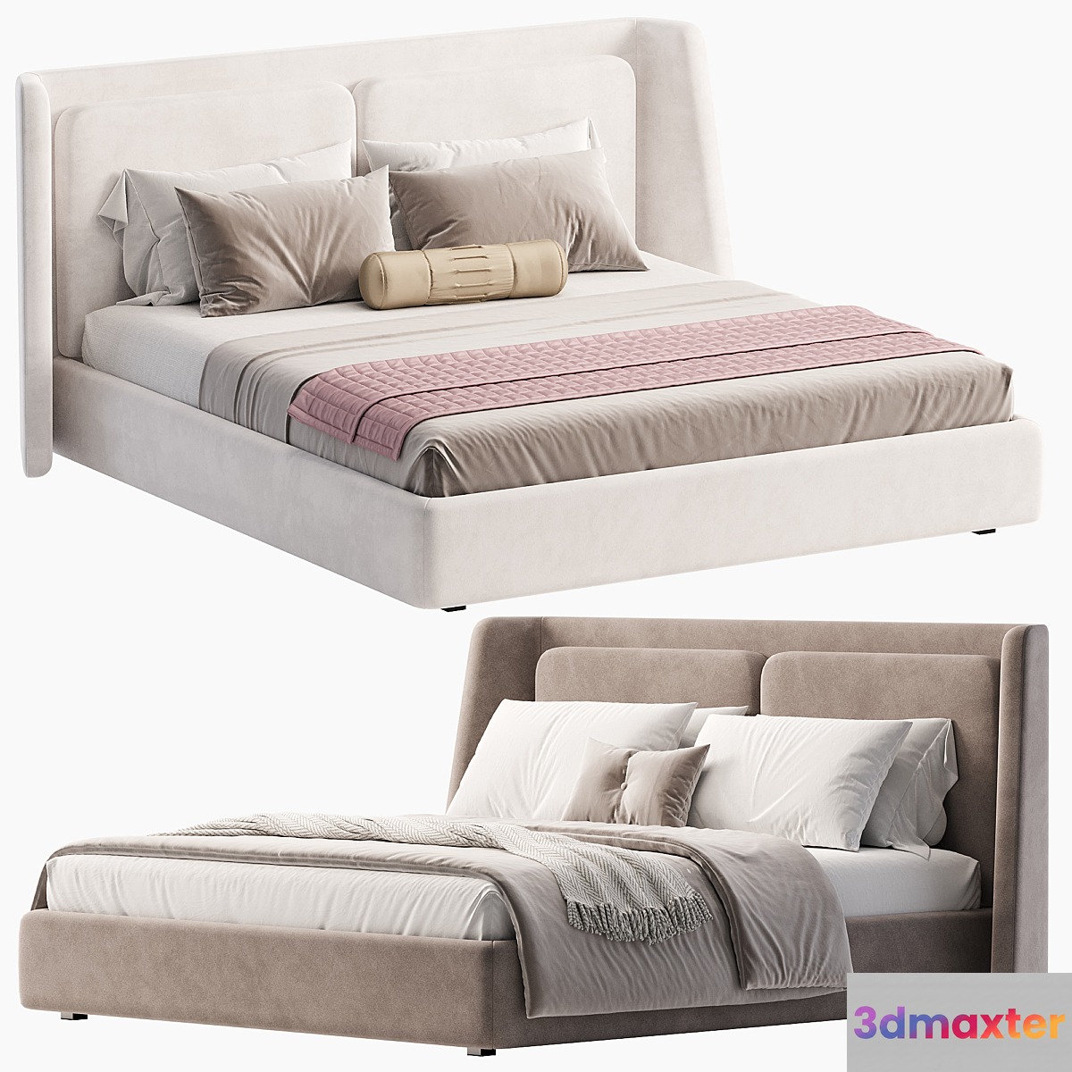 HUG Bed By Sicis 3D Max