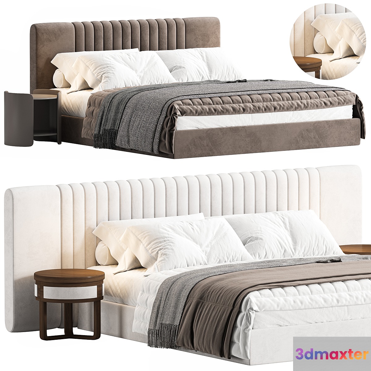 Audraya Upholstered Bed - No.2
