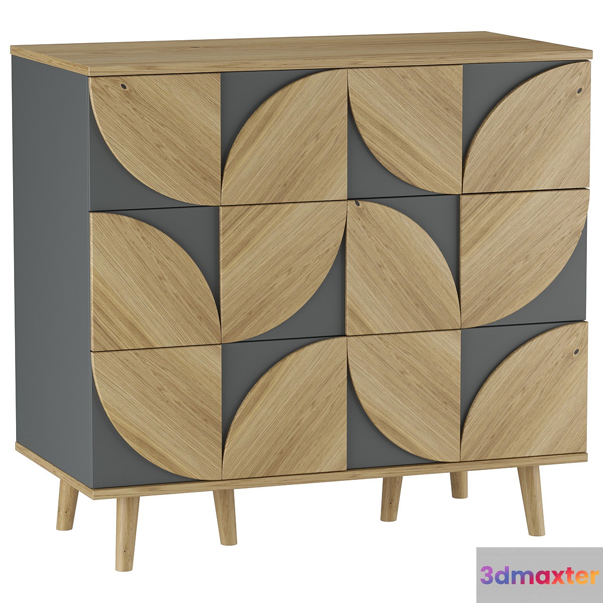 Chest of drawers Modern-1 Gray