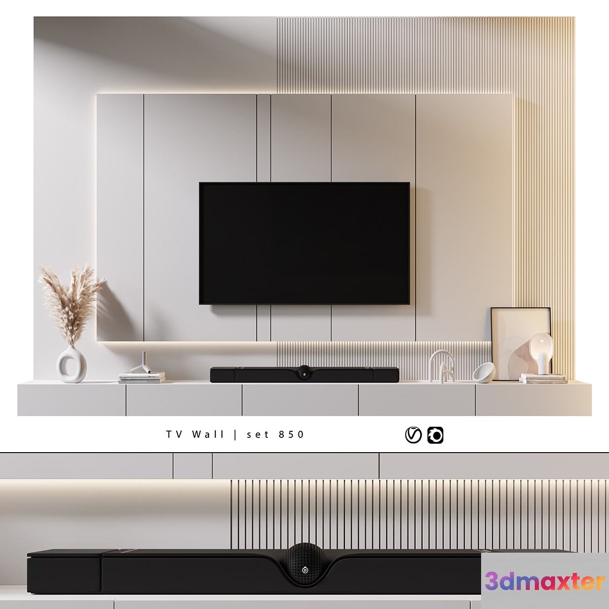 TV Wall | set 850 3D Max