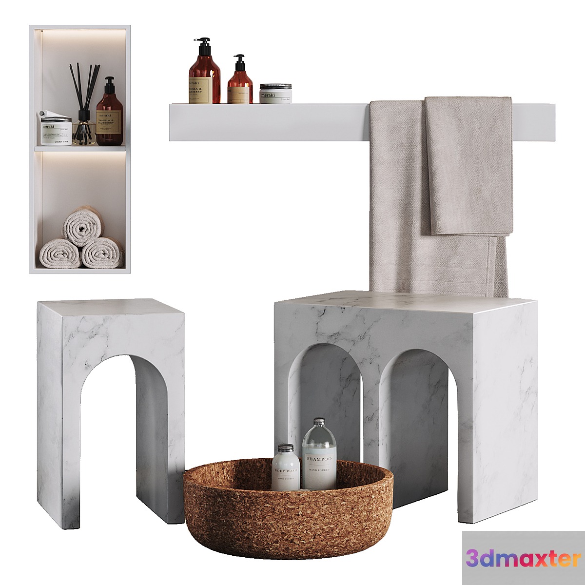 Decorative bathroom set Antonio Lupi Design