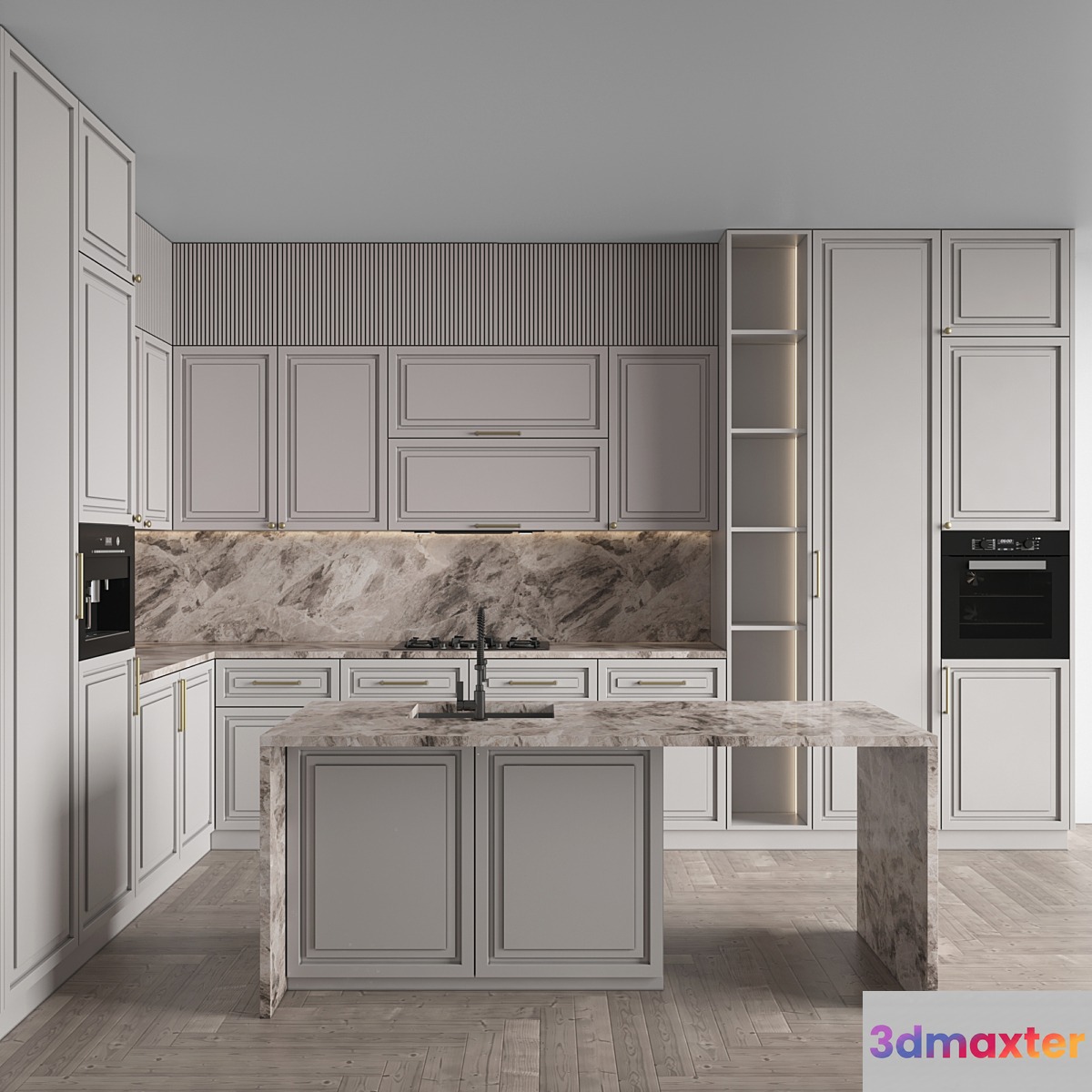 Kitchen Neoclassic 138 (Corner Kitchen)