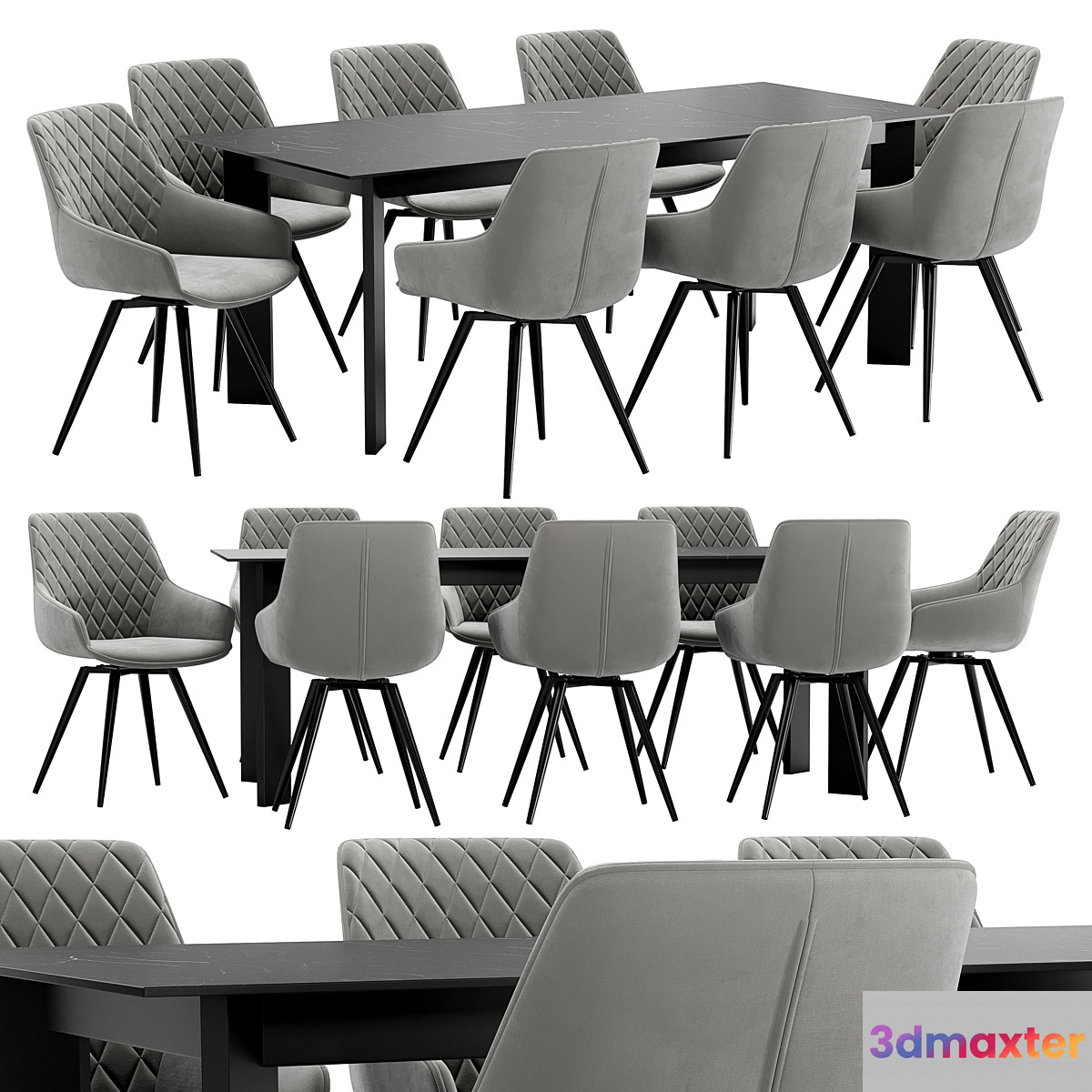Seoul Dining Chair and Track Table