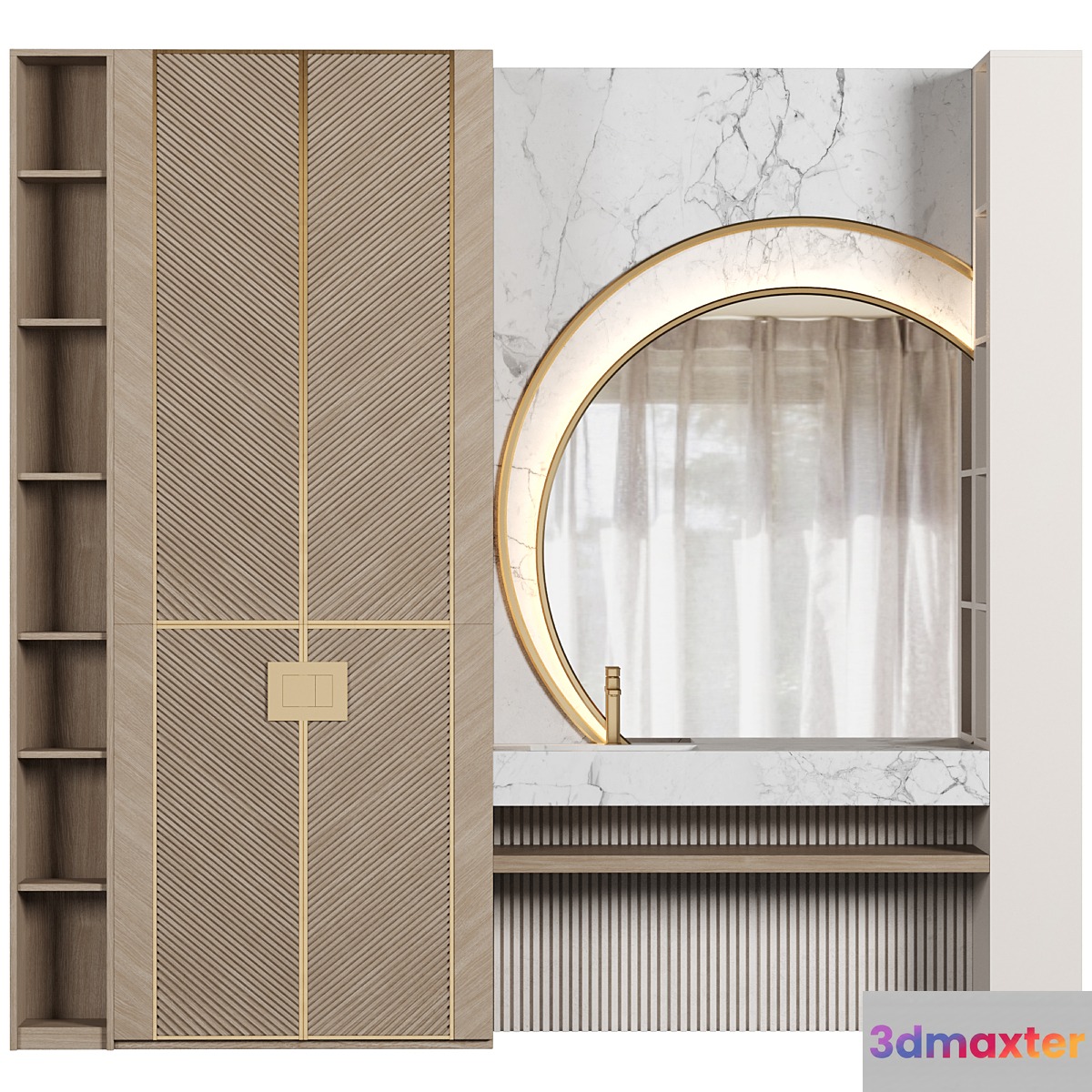 Bathroom Furniture 077 3D Max