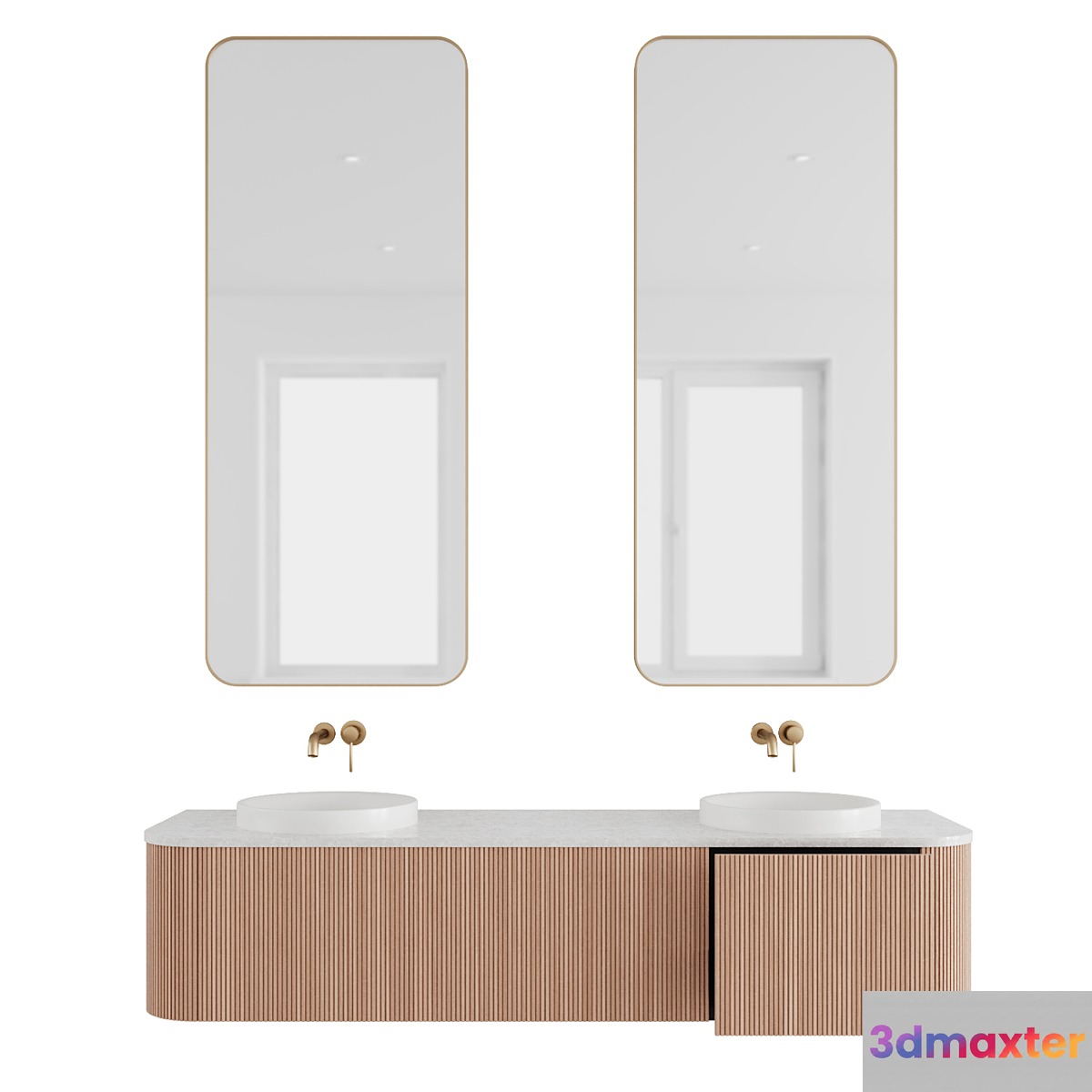 Modern Bathroom Cabinet Waverly by ADP 3D Max