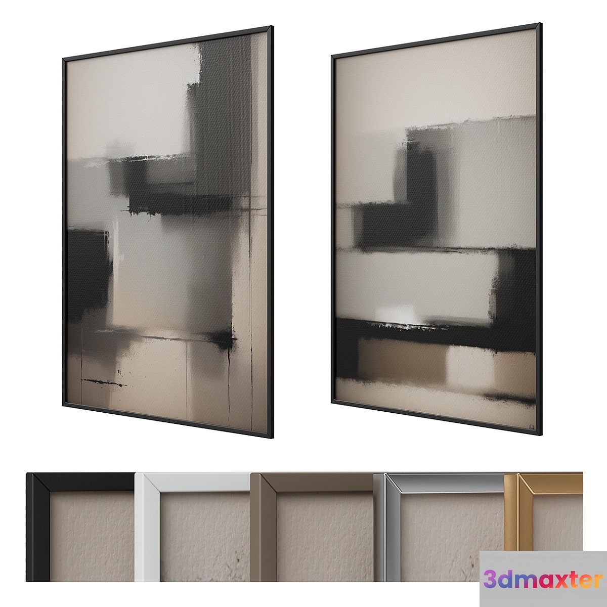 Abstract paintings 37 3D Max