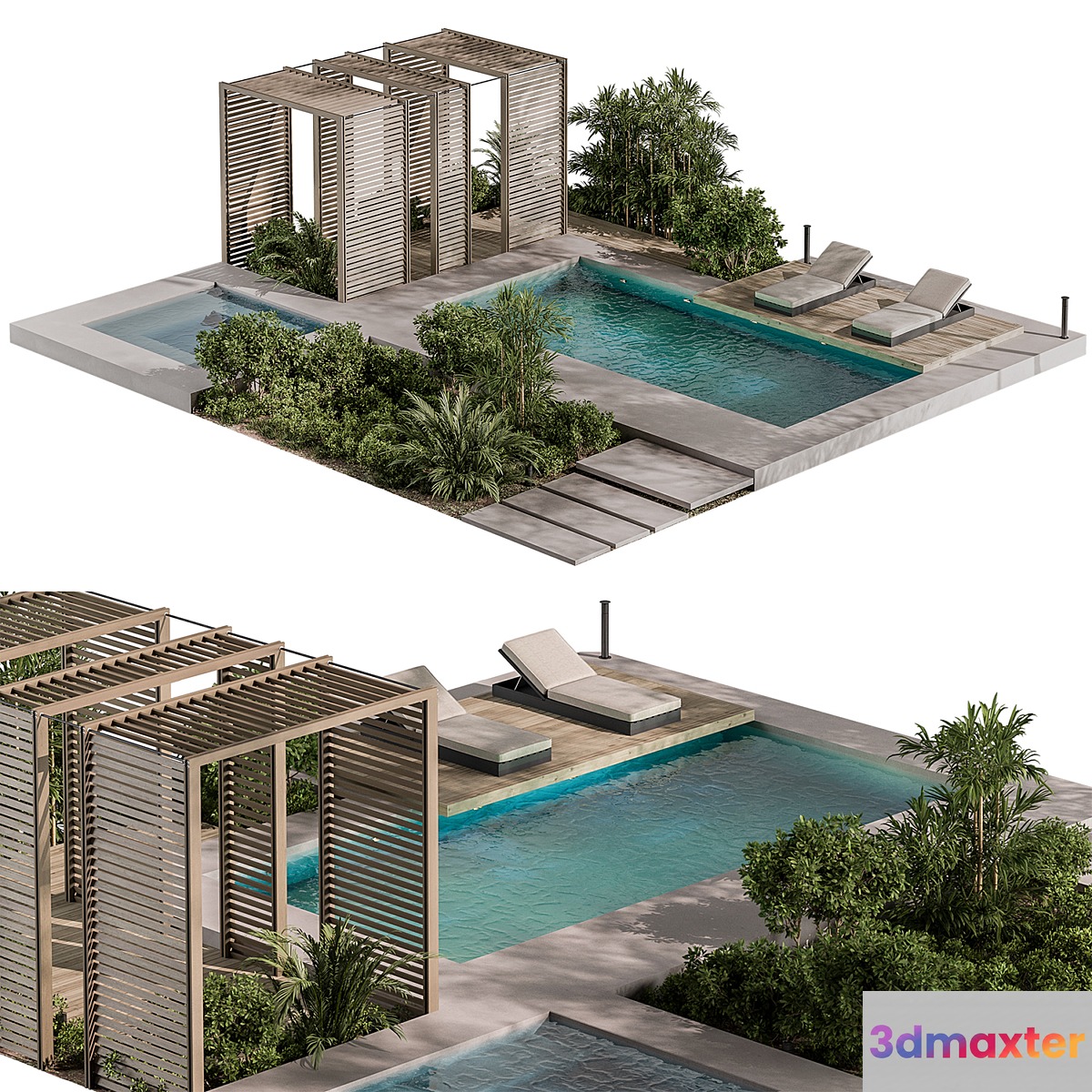 Landscape Furniture Backyard 80 3D Max