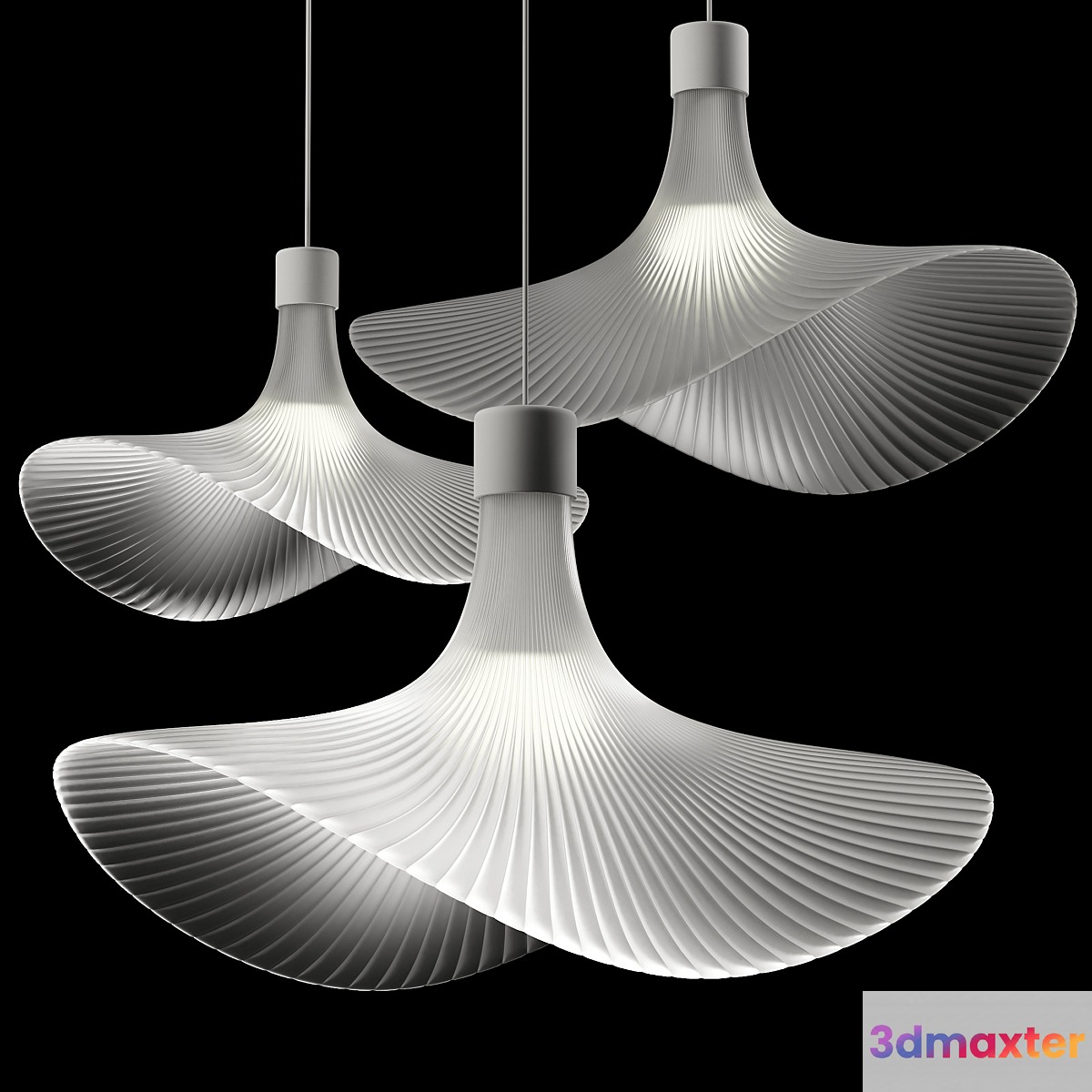 Hat Style Glass Pendant Light