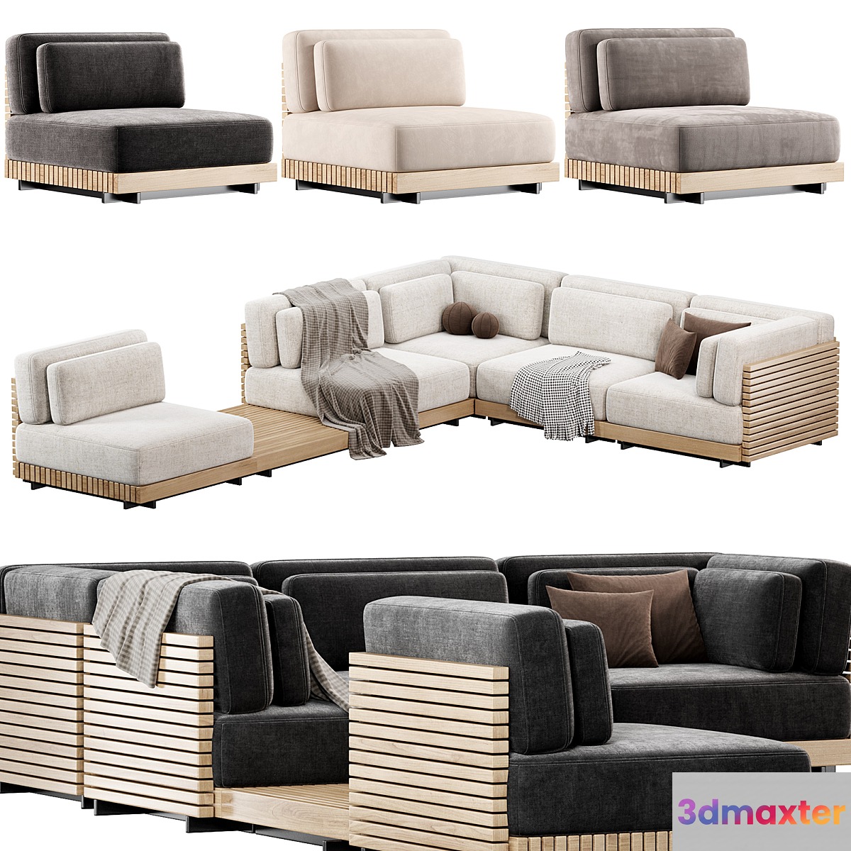 The Caicos Outdoor Sofa by design-milk Modular sofa