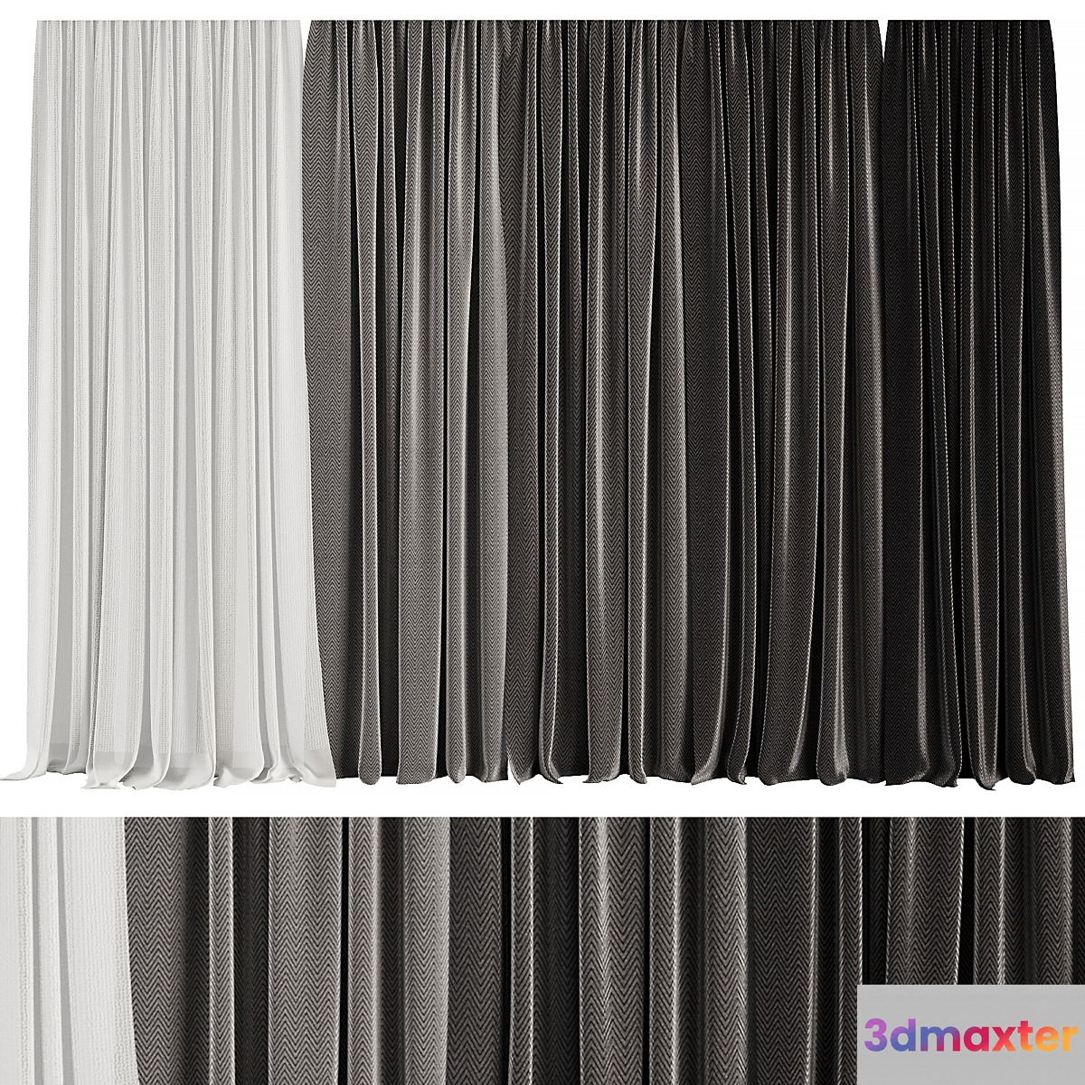 Curtain Set M9 3D Max