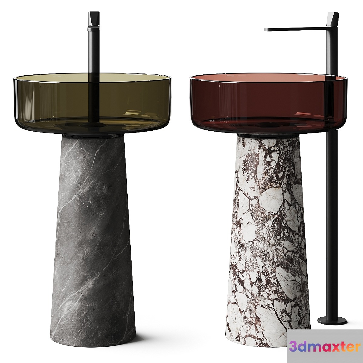 Antonio Lupi Albume Washbasin & Indigo Freestanding Mixer 3D Max