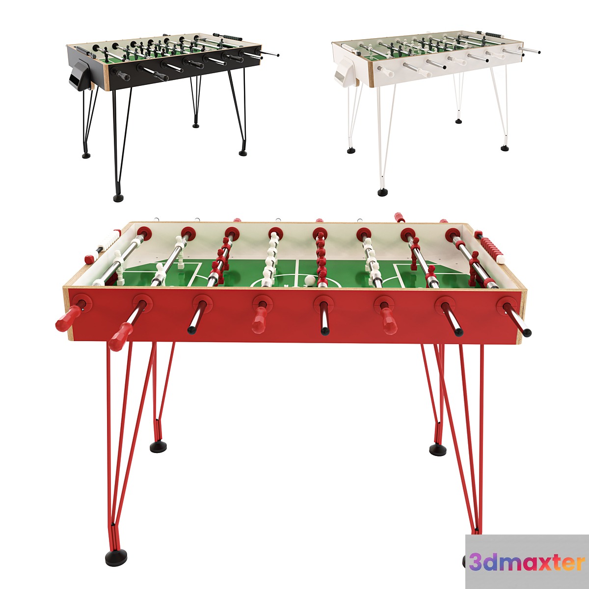 Table football Apollo20 from FAS Pendezza 3D Max
