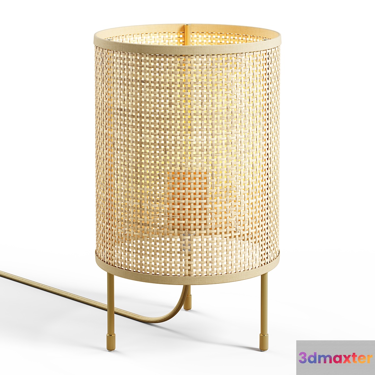 Zara Home - Rattan Lamp 3D Max