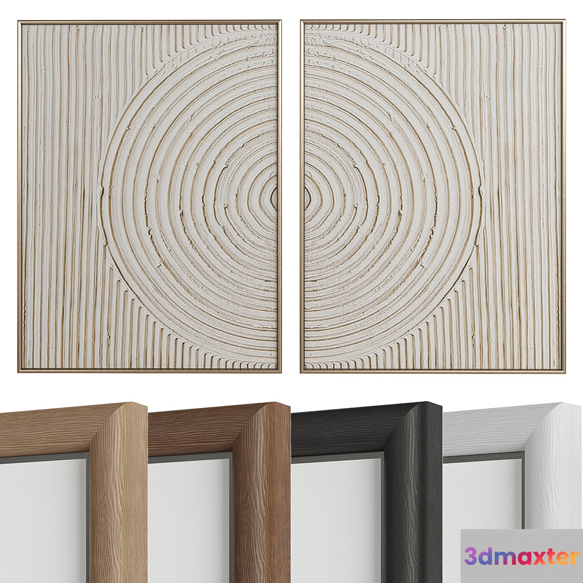 Minimalist Abstract Painting №89 3D Max
