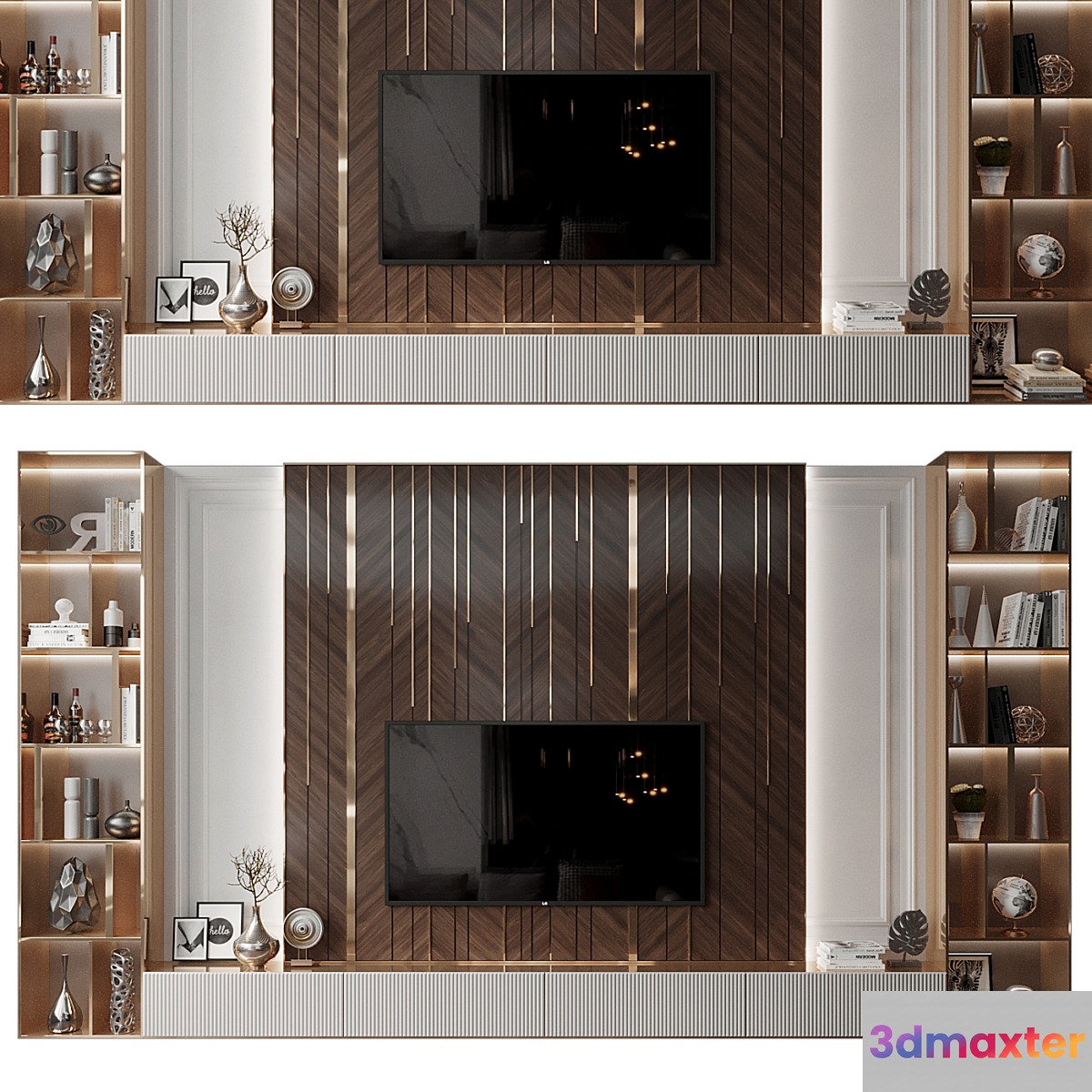 Plywood Tv Shelf KTV078 3D Max