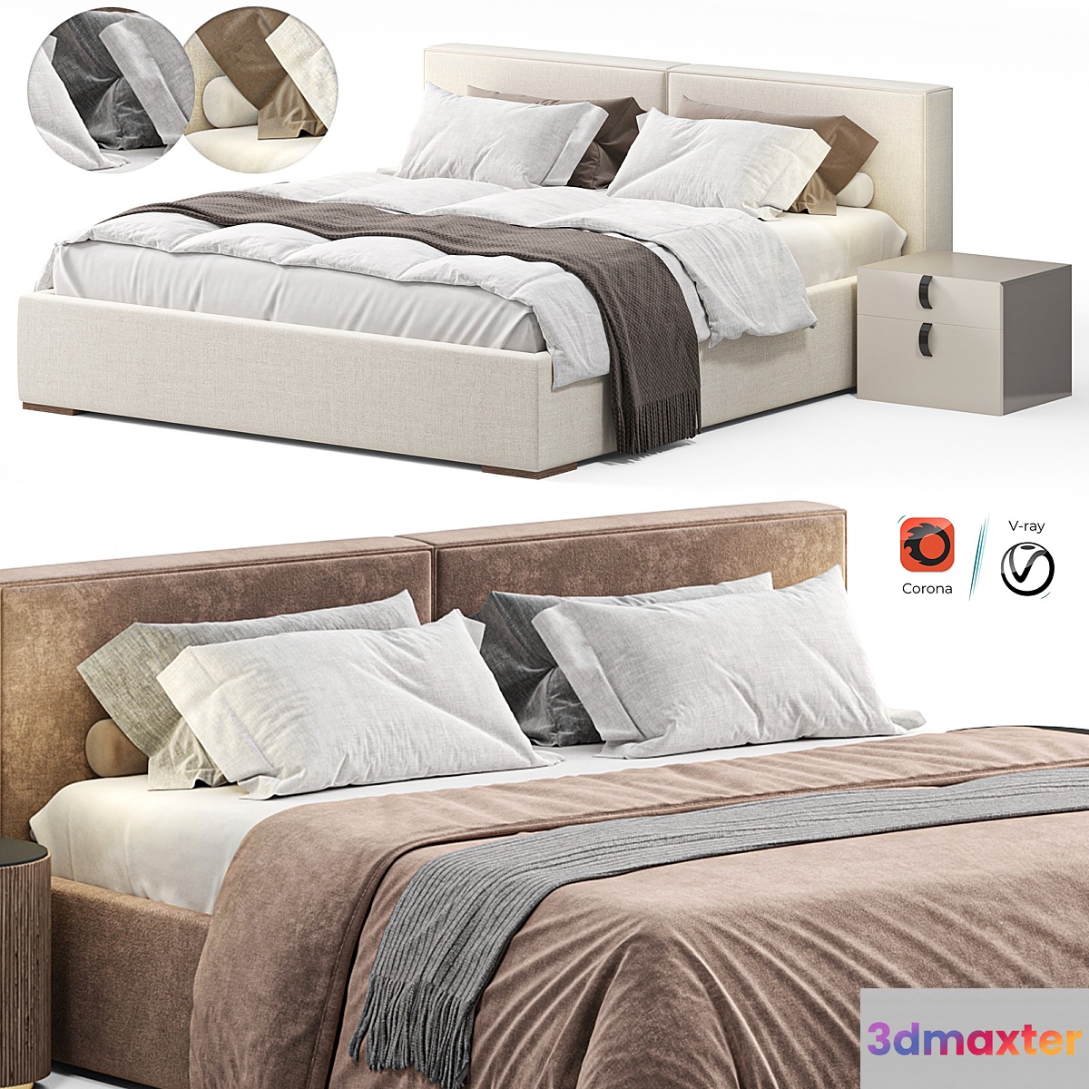 Bed K36 by Delavega - No.2 3D Max