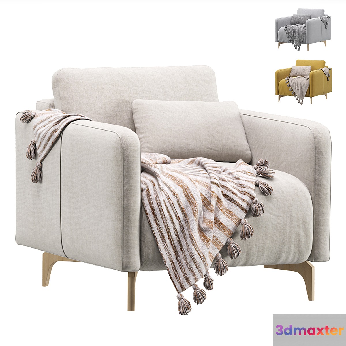 Armchair- Bed Lieri Mini Velvet by Divan.ru _ Armchair bed Lieri 3D Max