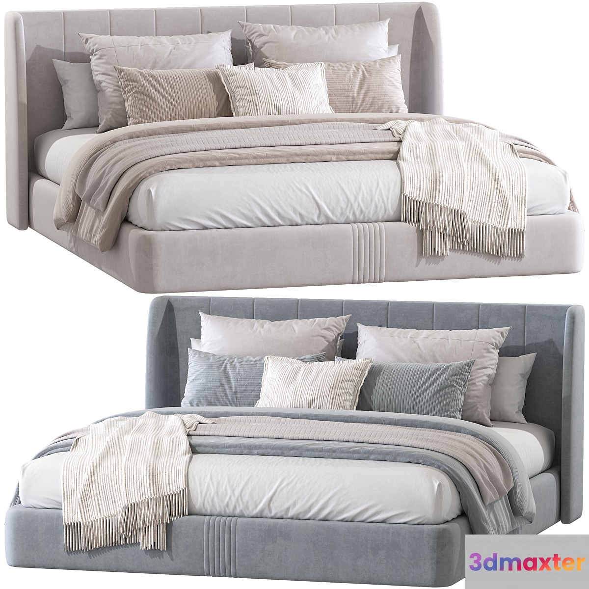 Double bed 153. 3D Max