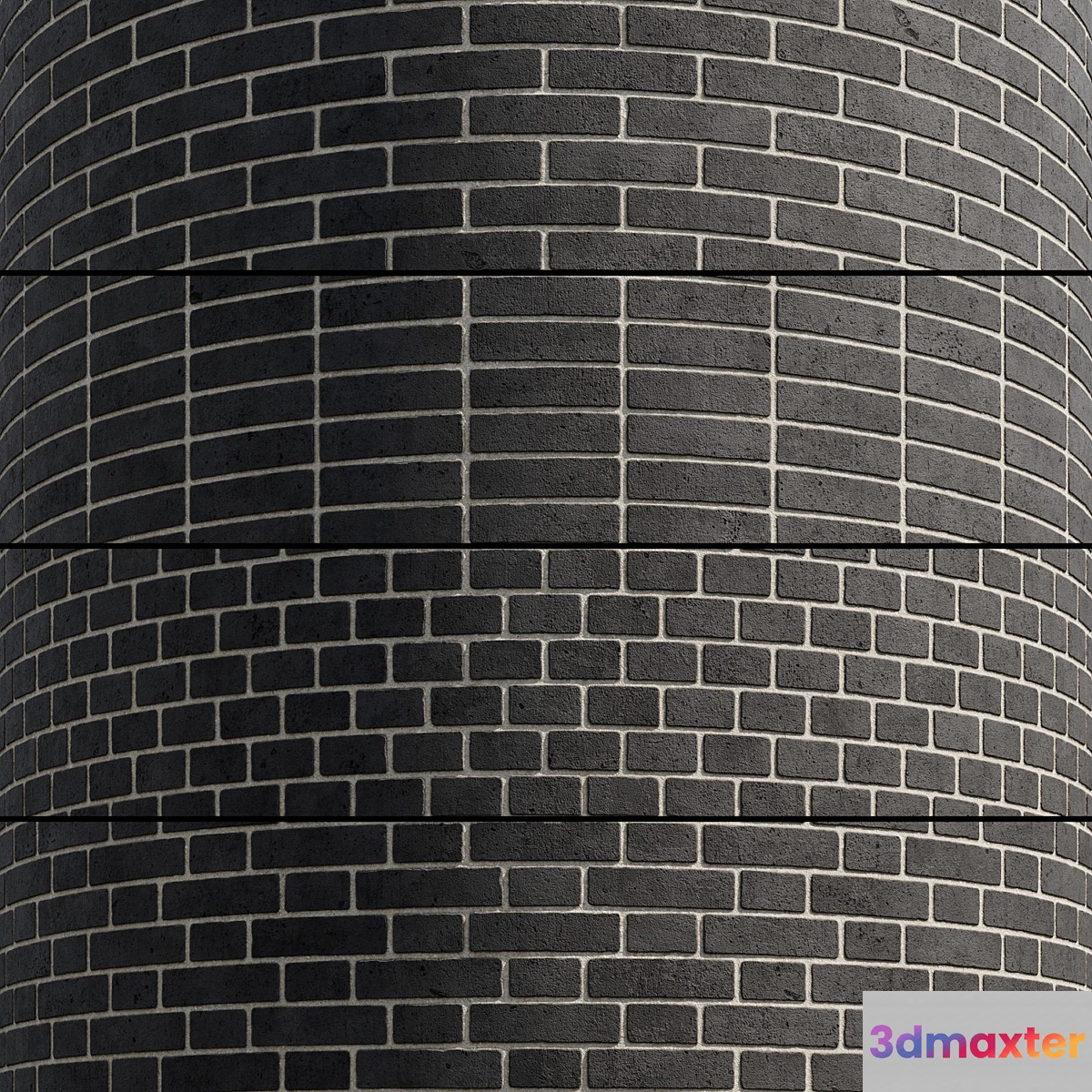 Brick Black 3D Max
