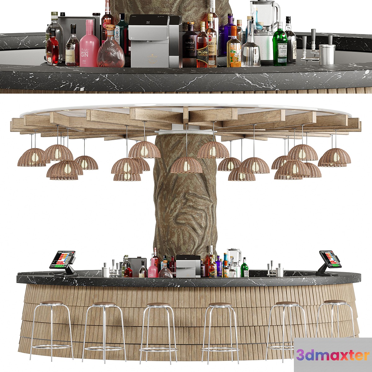 Bar 16 Exterior Bar 3D Max