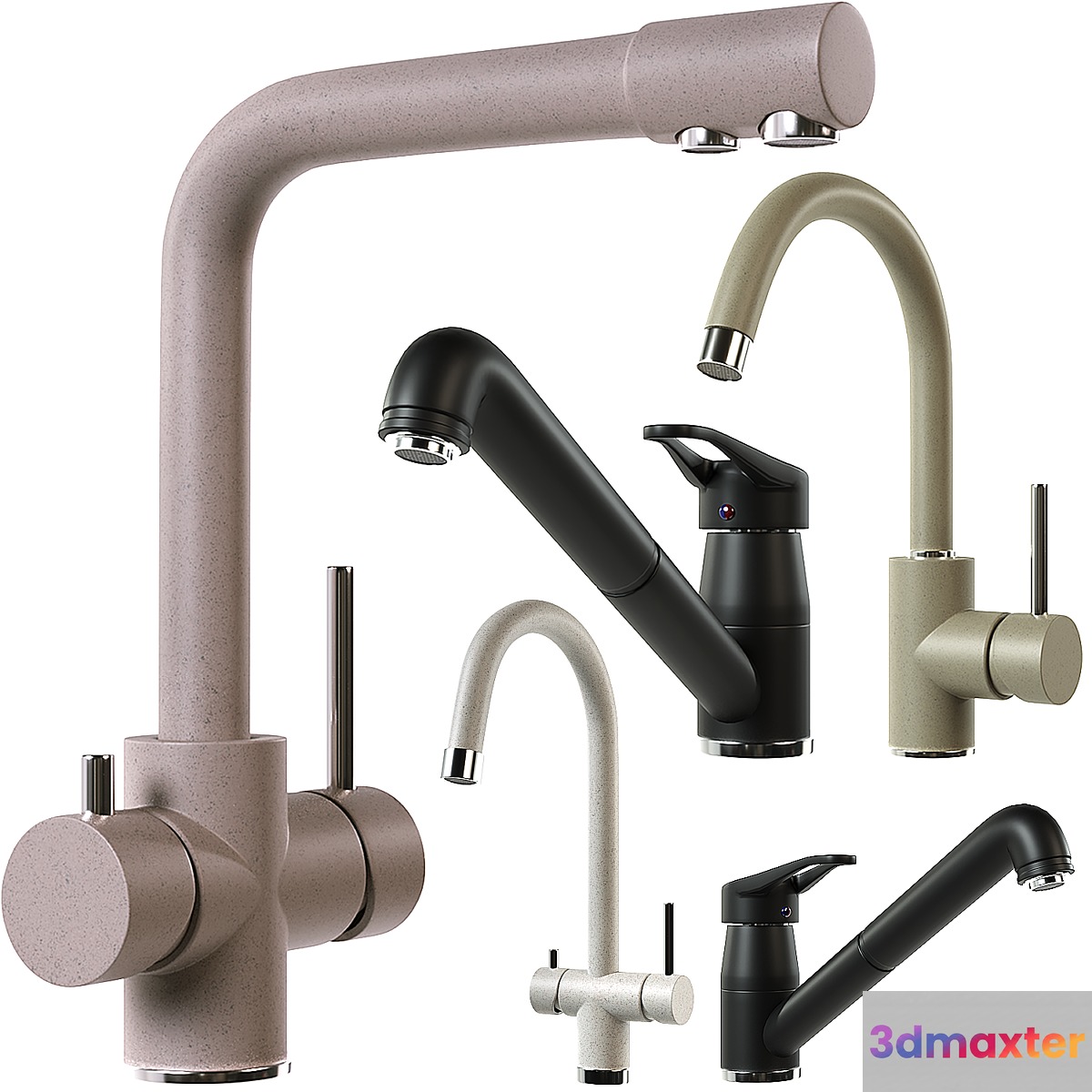 Mixer set 3D Max
