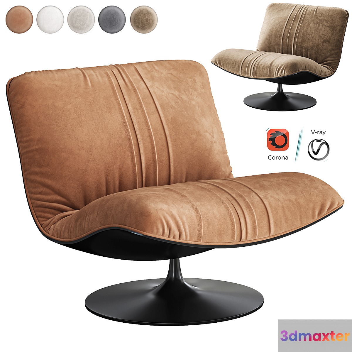 Marilyn armchair by Baxter 3D Max