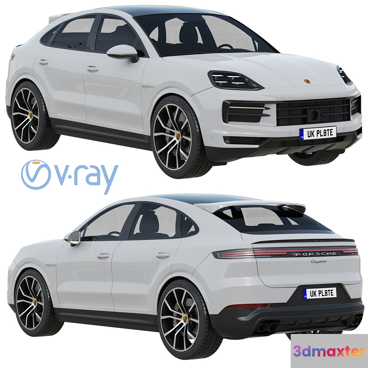 Porsche Cayenne E-Hybrid Coupe 2024 - No.2 3D Max