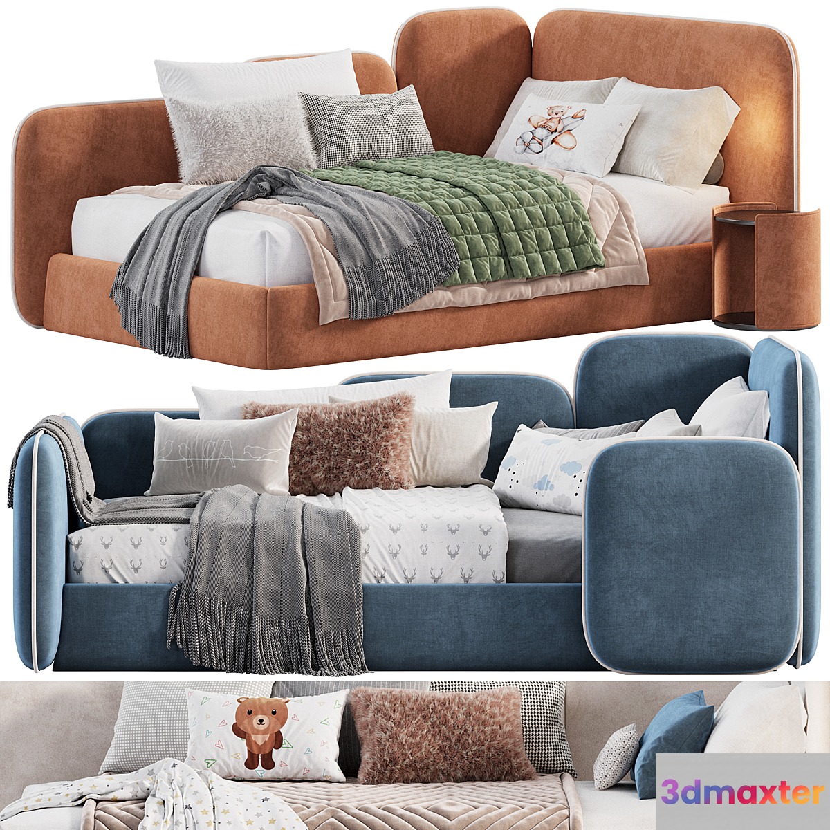 Ellen kids bed 3D Max