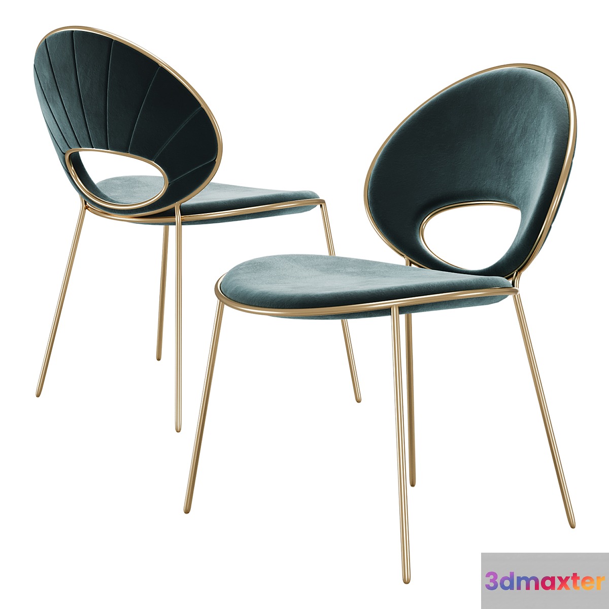 Black Pearl Dining Chair 3D Max