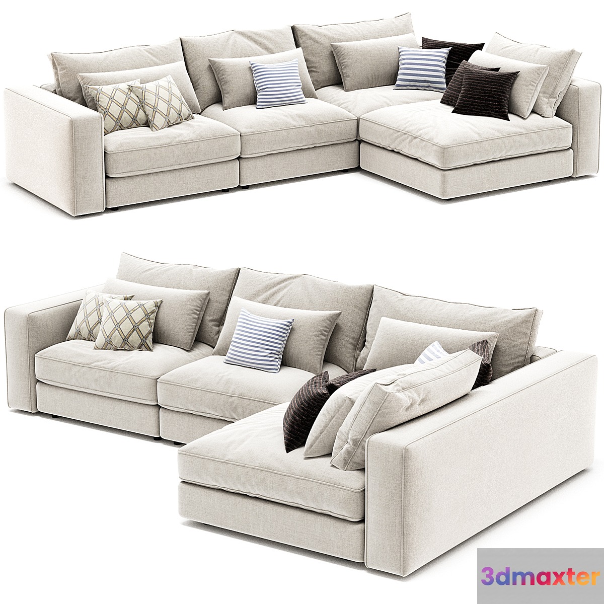 Blanche Soho Sofa 3D Max