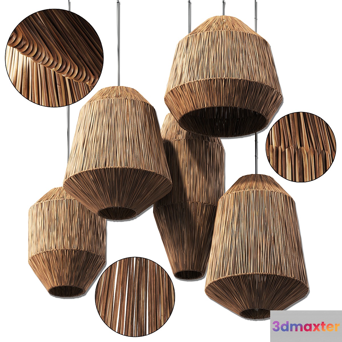 Lamp wicker n25