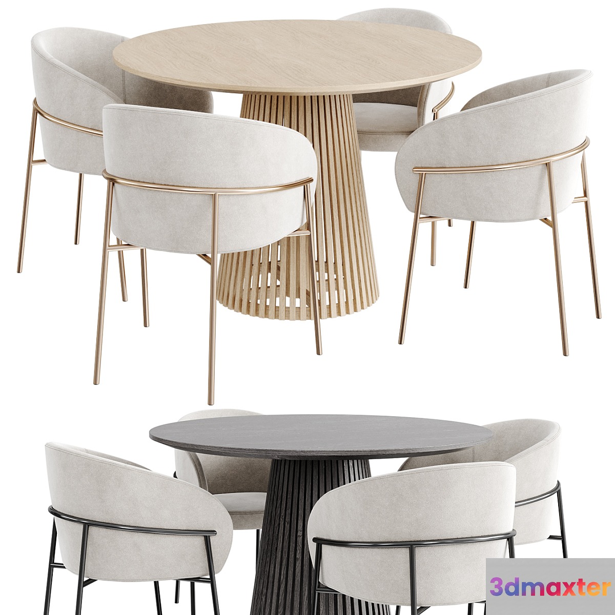 Dinning Set 98 3D Max