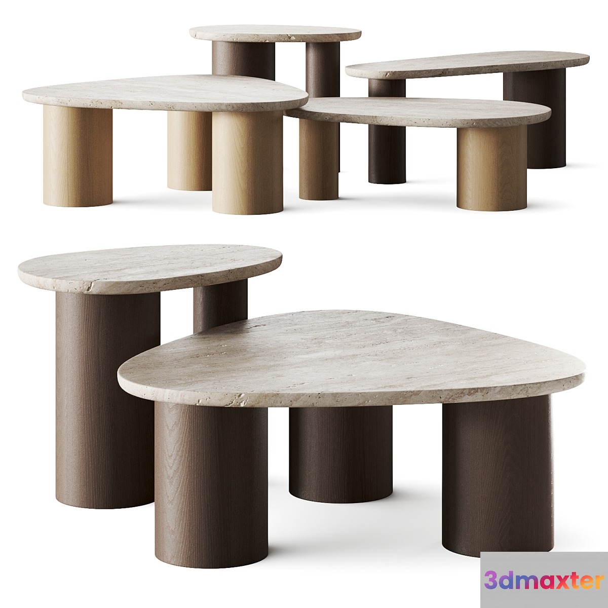 Potocco Jade Coffee Tables 3D Max