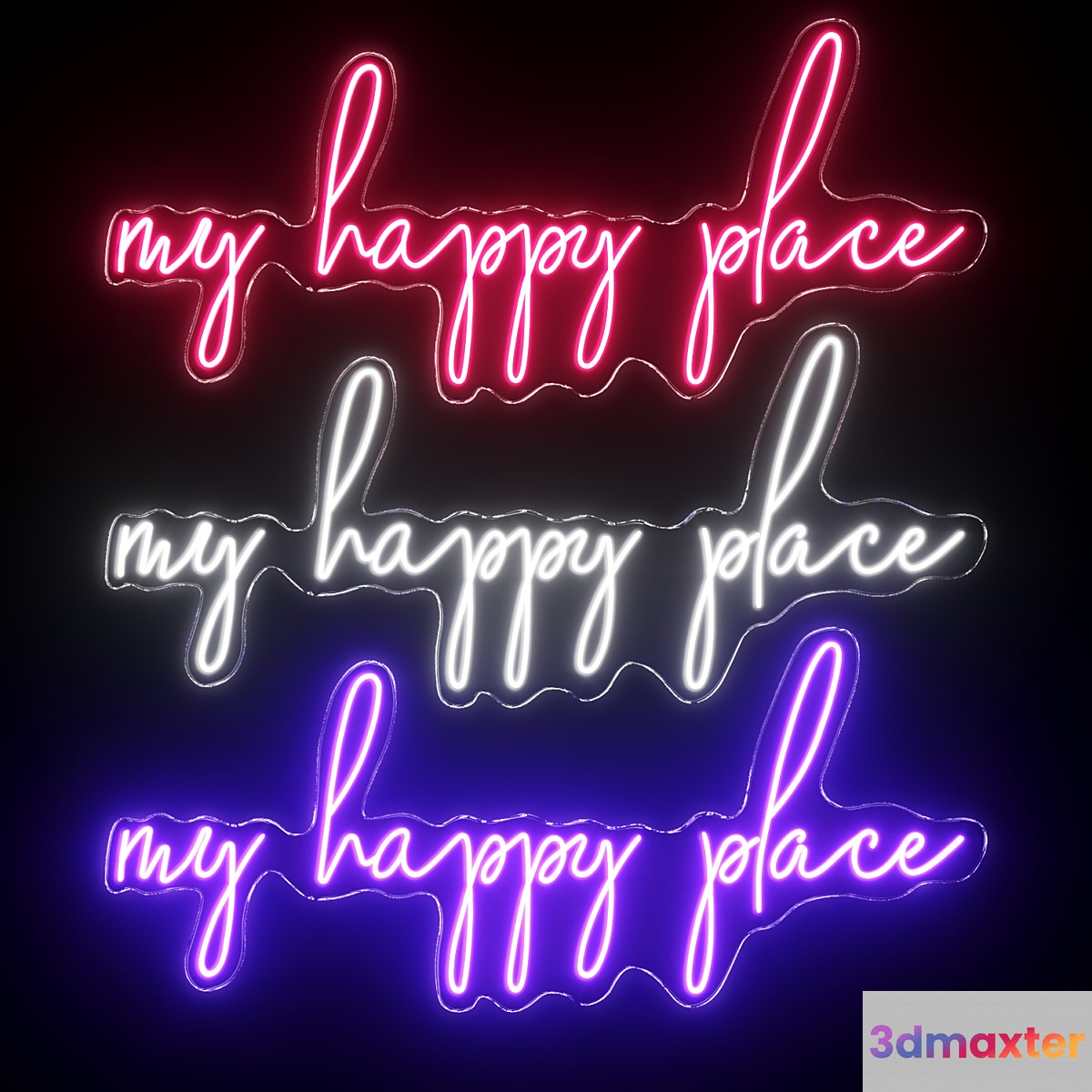 My Happy Place Neon Sign