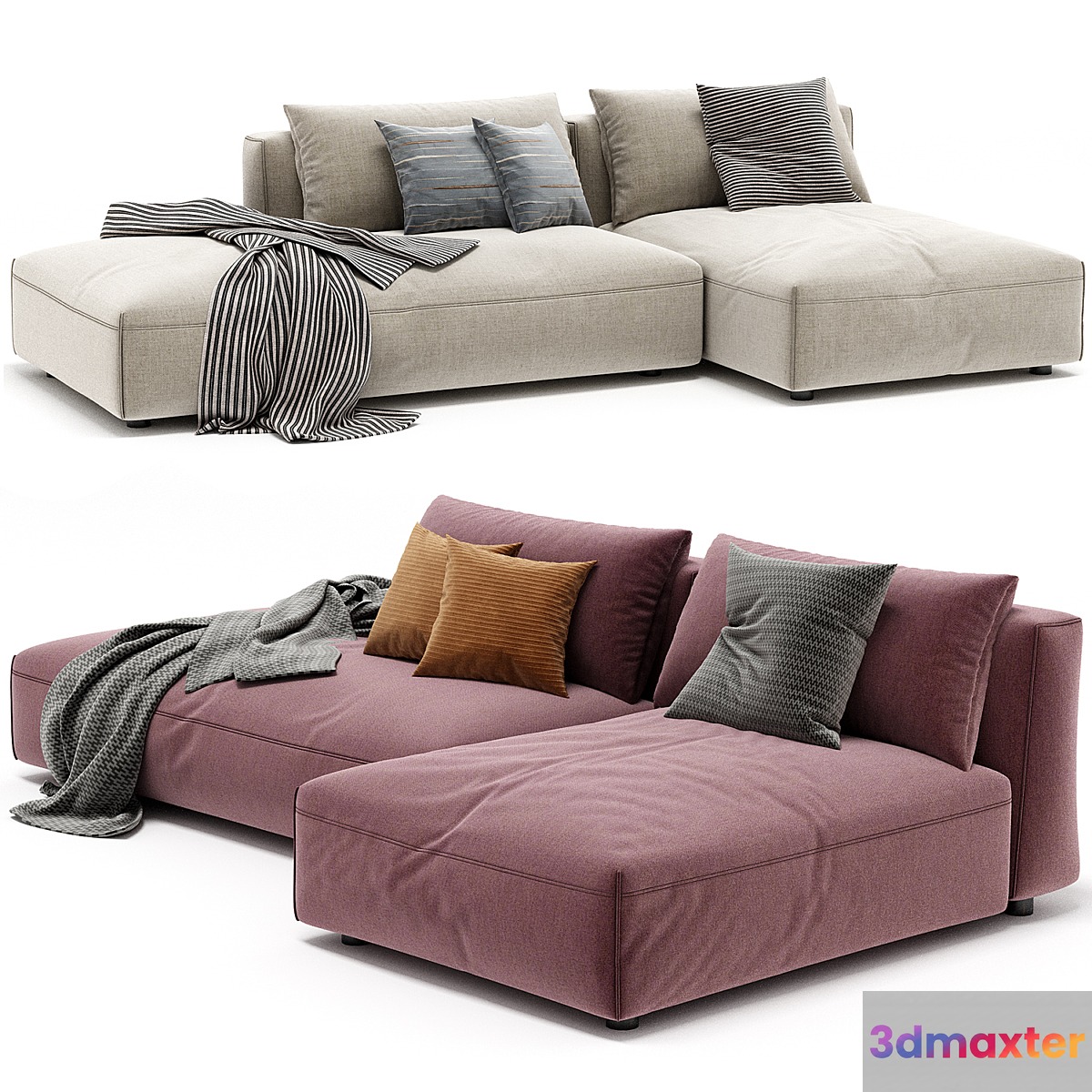 Mobilia ELLEMIA FABRIC MODULAR SET 3D Max