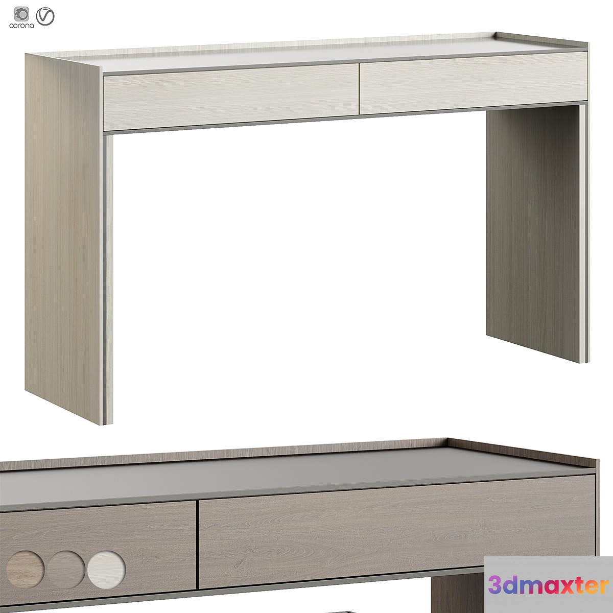 Laskasas Samos Console Table - No.2 3D Max