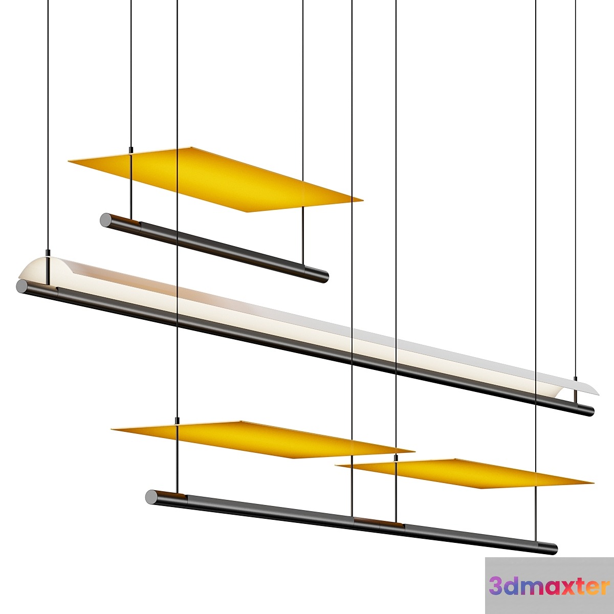 Santa & Cole Lamina Pendant Lamps 3D Max