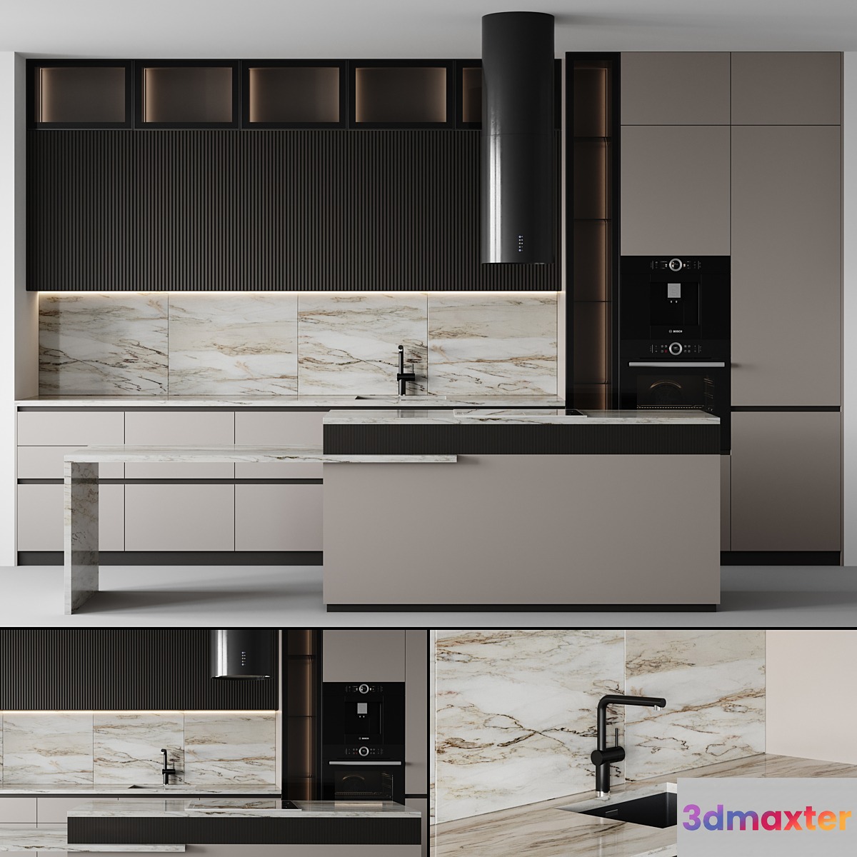 kitchen modern-027 3D Max